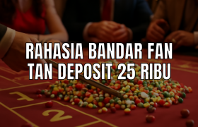 Meja kasino fan tan dengan manik-manik berwarna
