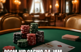 Gambaran room vip casino online dengan suasana mewah